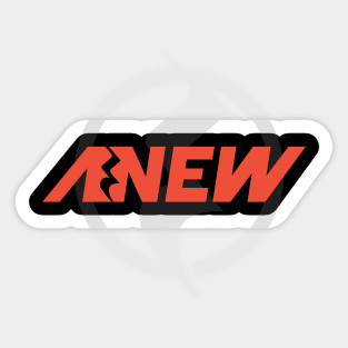 Anew - Red Circle Sticker